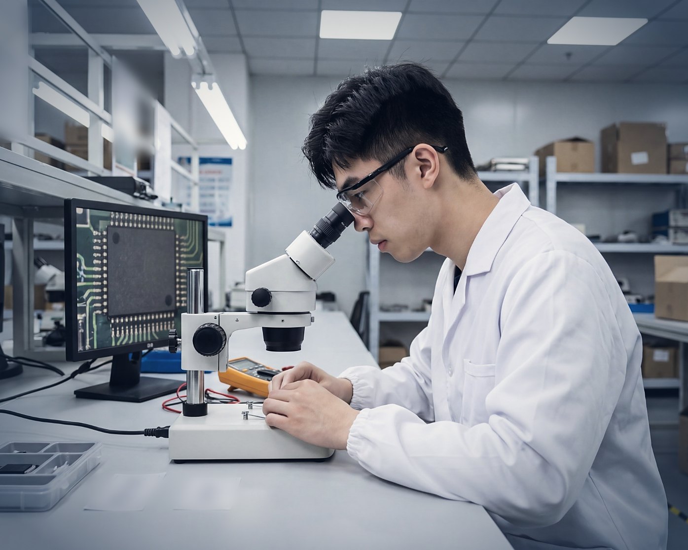 Microscope Surface Inspection — CHUM CALL quality control